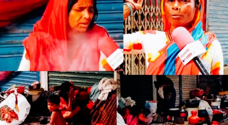 খাবার-ত্রাণ নেই,ভিটেমাটিহীন ১৫ বেদে পরিবার 